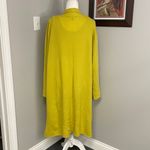 Neiman Marcus  Chartreuse Green Yellow Long Lined Cardigan and tank Plus 3X Set Photo 3