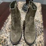 Tory Burch OLIVE GREEN SUEDE BOOTS Photo 1