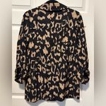 Chico's  Black and Tan Animal Print Jacket Photo 4