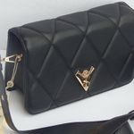 VALENTINO ORLANDI ITALY Black Quilted CROSSBODY SHOULDER BAG CLUTCH NEW Photo 3