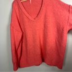 Free People  Brookside Tunic Sweater in Pink Lightning Oversized Boho Sz Large Photo 5