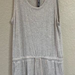 Vuori  Torrey Romper Women's‎ XL Gray Sleeveless Athleisure Ribbed Drawstring Photo 0