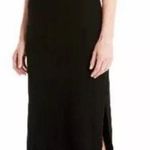 Michael Stars  Black Ribbed Midi Tank Dress Sleeveless Reversible Size Medium New Photo 0