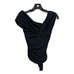 AGOLDE NWT  Black Etienne Ruched Bodysuit Size Small Photo 12