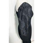 Flying Tomato  Puff‎ Sleeve Square Neck Bodycon Midi Dress Size Medium Black Photo 4