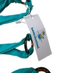 Beachsissi  Green One Piece Bathing Suit Side Cut Out Tortistie Swimwear NWT  XL Photo 6