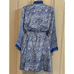 Morgan Taylor  Intimates Set Kimono Robe Chemise Night Slip Blue Floral Sm NWTS Photo 3