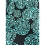 My Michelle  Teal Green & Black Print A-line Dress with Deep V-neck & Tie‎ Belt L Photo 4