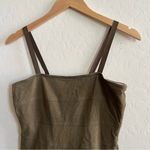 See By Chloe  Cargo-Core Khaki Green Corset Tube Ruffle Bottom Dress Photo 4