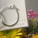 A New Day  Hoop Earrings Silver Collection Sterling Silver Jewelry New Photo 1