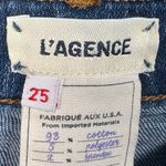 L'Agence Women's Distressed Skinny Jeans Size 25 Raw Hem, Knee Rips Photo 8