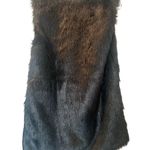 THML Black Sleeveless Faux Fur jacket women's size M Photo 2