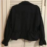 Athleta Acadia Bungee Cords Water Repellent Jacket, Black | Size Medium Photo 2