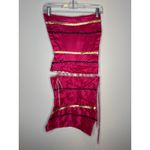 Handmade Vintage Satin Corset Top by Marilyn Cashin Pink Gold Lace Photo 6