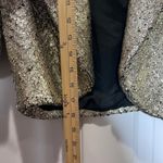 Elevenses Gold Sequin Cropped Bolero Jacket Shimmer Glam Evening Party Photo 7