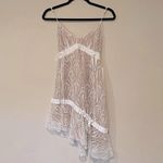 For Love & Lemons white lace tie trendy Elegant Lace Asymmetrical Dress Photo 4
