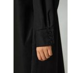 Maeve NWT Anthropologie  The Soren in Black Cotton Midi Shirt Dress XL Photo 5