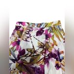 Walker & Wade Tropicana Fuchsia Floral Maxi Hi Lo Skirt Pull On Resort Wear XS Purple Photo 2