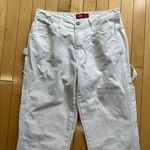 Dickies Carpenter Jeans White Cargo Pants Straight Leg Women's Size Small 5 /27 Photo 3