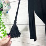 White House | Black Market WHBM Black Wool Cashmere Blend Wrap Surplice Draped Sweater Tunic Top Size XS Photo 6