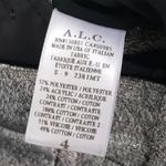 ALC Frank A.L.C. Danny Pewter Metallic Silver Lame Dress Pants Size 4 Photo 12