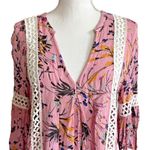 Chicwish  Dress Tunic Womens Size S Floral Crochet Babydoll Swim Cover Up Photo 2