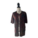 Karen Scott Vintage Open Front Abstract Print Blouse – Size M Photo 4