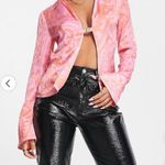 ASOS Womens  Design Slim Fit Long Sleeve Shirt With Hardware Fastening Photo 0