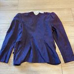 Vintage Scott McClintock Purple Lace Shiny Puff Sleeve Steampunk Jacket Size 10 Photo 7