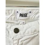 Paige  Jimmy Jimmy Mid Rise 5 Pocket Denim Jean Shorts White Women's Size 28 Photo 3