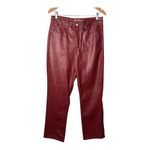 Judy Blue  High Rise Tummy Control Faux Leather Pants‎ Red Women Size 9/29 NWT Photo 3