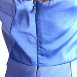 DKNY  Cross Back Scuba Crepe Gown 2 New Periwinkle Blue Formal Dress Black Tie Photo 10