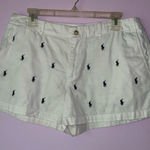 Ralph Lauren Polo  Size 8 White Shorts Embroidered Logo Preppy Coastal Photo 0