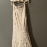 Escape White Two Piece Prom Dress Size 4 Photo 2