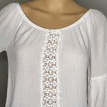 Liberty Love White 3/4 Flare Sleeve With Lace Detail Size Medium Photo 1