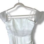 Lulus  NWT Profound Glamour Ivory White Pearl Off-the-Shoulder Tulip Maxi Dress Photo 5