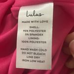 Lulus Feel the Attraction Hot Pink Ruched Long Sleeve Bodycon Dress size L Size L Photo 9