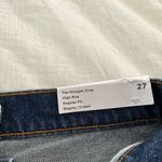 Loft Women’s Blue Denim Paisley 27 The Straight Crop Jeans NWT Photo 4