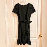 Calvin Klein FINAL PRICE Women's Ruffle Hem Belted Dress Photo 1