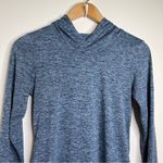 Nike  Hooded Lightweight Athletic Workout Top Woman’s Size XS Blue Black Heather Photo 1