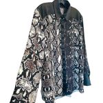 Lysse  Animal Print Button Down Shirt  Oversized S Photo 4