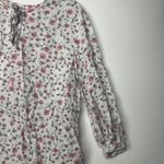 Caslon  White Pink Floral Top Shirt Size Small 3/4 Sleeve Photo 4