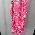 SheIn  Pink Floral Ruffle Sleeveless Bodycon Dress XL (US 12) Photo 10