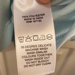 Beyond words Light Blue Leaf Print Midi Dress Photo 2