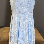 Women’s Blue Floral Lace High Low Cocktail Party Bridesmaid Dress Size XL NEW Blue Photo 0
