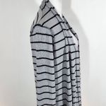 Daytrip Gray and Black Stripe Cardigan Size Medium Long Gray Cardigan Photo 4