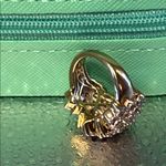 Elegant Moissanite 925 Sterling Silver Cluster Ring Size 5 Photo 5