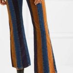 Chloé Cropped Corduroy-paneled High-rise Flare Jeans Photo 0