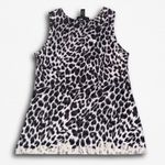 Size Large Leopard Cheetah Lace Y2K Style Babydoll Top Black Photo 1