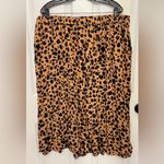 Ava & Viv  Women's Leopard Print Skirt Plus Size 1X Photo 1